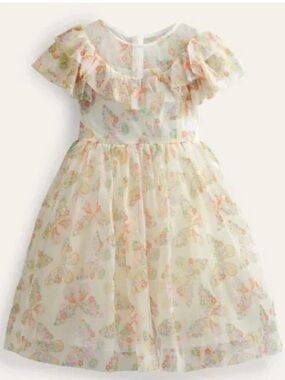 Mini Boden Girls Butterfly Tulle Dress